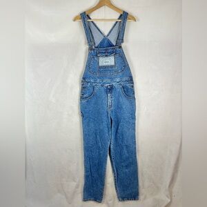 VINTAGE 90s Dennis Denim‎ Carpenter Overalls Women's Size Medium Blue Cotton
